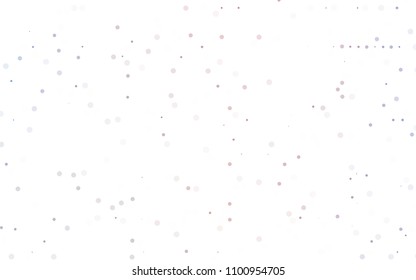 Light Blue, Red vector  texture with disks. Glitter abstract illustration with blurred drops of rain. New design for ad, poster, banner of your website.
