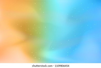 Light Blue, Red vector texture with milky way stars. Blurred decorative design in simple style with galaxy stars. Pattern for astronomy websites.