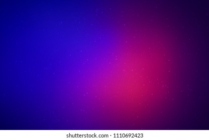 Light Blue, Red vector texture with milky way stars. Space stars on blurred abstract background with gradient. Pattern for astrology websites.