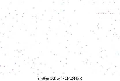 Light Blue, Red vector  texture with disks. Illustration with set of shining colorful abstract circles. The pattern can be used for ads, leaflets of liquid.