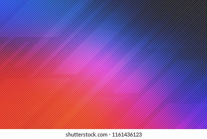 Light Blue, Red vector texture with colored lines. Lines on blurred abstract background with gradient. Smart design for your business advert.