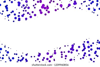 Light Blue, Red vector texture with disks. Blurred decorative design in abstract style with bubbles. Pattern for beautiful websites.