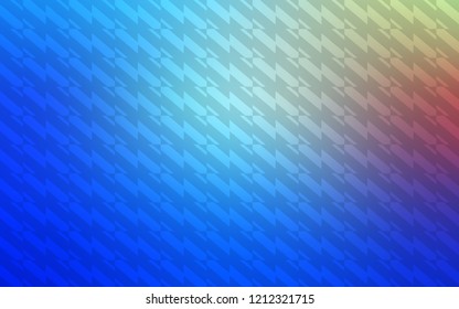 Light Blue, Red vector texture with colored lines. Lines on blurred abstract background with gradient. Pattern for ad, booklets, leaflets.