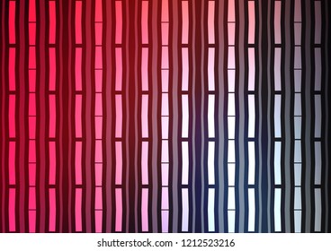 Light Blue, Red vector texture with colored lines. Glitter abstract illustration with colored sticks. Smart design for your business advert.
