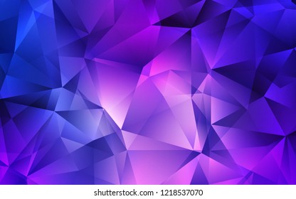 Light Blue, Red vector texture in triangular style. Beautiful illustration with triangles in nature style. The template can be used as a background.