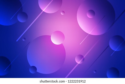 Light Blue, Red vector texture with disks. Glitter abstract illustration with blurred drops of rain. New design for ad, poster, banner of your website.