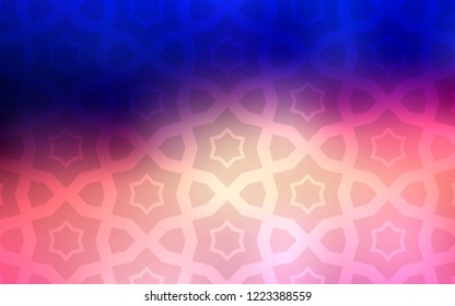 Light Blue, Red vector texture with beautiful stars. Modern geometrical abstract illustration with stars. Pattern for new year ad, booklets.