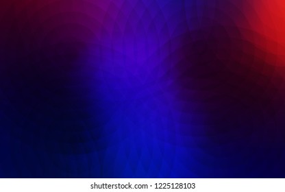 Light Blue, Red vector texture with disks. Blurred bubbles on abstract background with colorful gradient. Beautiful design for your business advert.