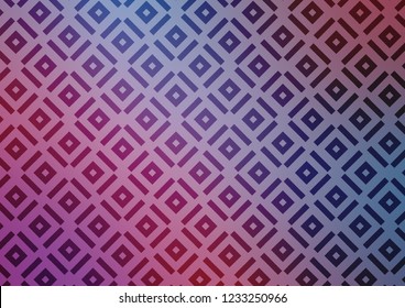 Light Blue, Red vector texture with lines, rhombuses. Colorful decorative design in simple style with lines, rhombuses. Backdrop for TV commercials.
