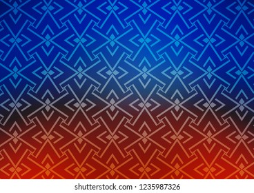 Light Blue, Red vector texture with colored lines. Lines on blurred abstract background with gradient. Pattern for websites, landing pages.