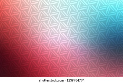 Light Blue, Red vector texture with triangular style. Glitter abstract illustration with triangular shapes. Pattern for busines ad, booklets, leaflets