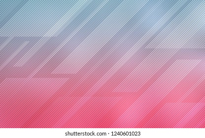 Light Blue, Red vector texture with colored lines. Glitter abstract illustration with colored sticks. The pattern for ad, booklets, leaflets.