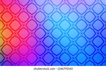 Light Blue, Red vector texture with beautiful stars. Blurred decorative design in simple style with stars. Best design for your ad, poster, banner.