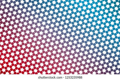Light Blue, Red vector texture with disks. Illustration with set of shining colorful abstract circles. Template for your brand book.