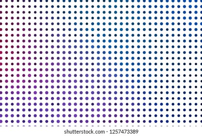 Light Blue, Red vector texture with disks. Glitter abstract illustration with blurred drops of rain. Pattern for ads, leaflets.