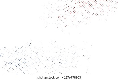 Light Blue, Red vector texture with disks. Blurred bubbles on abstract background with colorful gradient. Pattern of water, rain drops.