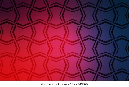 Light Blue, Red vector texture with colored lines. Shining colored illustration with sharp stripes. Smart design for your business advert.