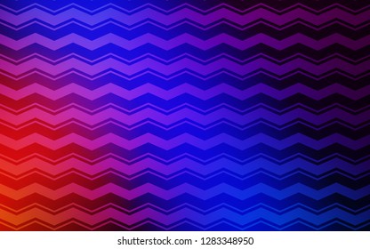 Light Blue, Red vector texture with colored lines. Shining colored illustration with sharp stripes. Pattern for your busines websites.