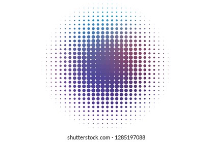 Light Blue, Red vector texture with disks. Beautiful colored illustration with blurred circles in nature style. Template for your brand book.