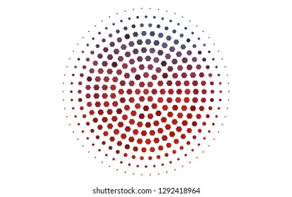 Light Blue, Red vector texture with colorful hexagons. Design in abstract style with hexagons. Pattern can for your ad, booklets.