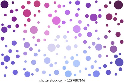 Light Blue, Red vector  texture with disks. Blurred bubbles on abstract background with colorful gradient. Design for poster, banner of websites.