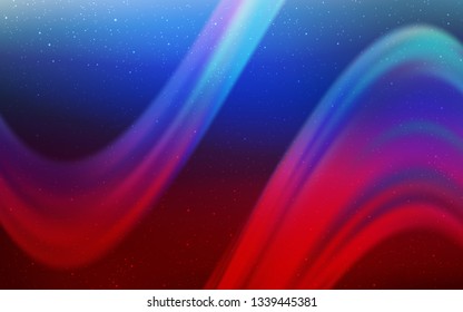 Light Blue, Red vector texture with milky way stars. Modern abstract illustration with Big Dipper stars. Template for cosmic backgrounds.