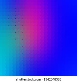 Light Blue, Red vector texture with circles. Abstract colorful disks on simple gradient background. Pattern for business ads.