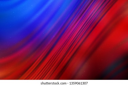 Light Blue, Red vector texture with milky way stars. Shining colored illustration with bright astronomical stars. Pattern for astrology websites.