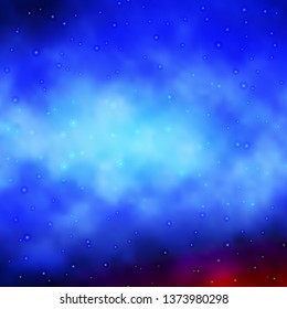 Light Blue, Red vector texture with beautiful stars. Colorful illustration with abstract gradient stars. Pattern for wrapping gifts.