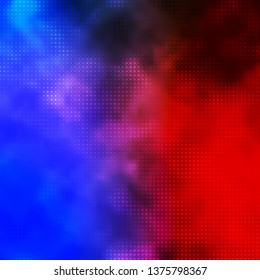 Light Blue, Red vector texture with circles. Colorful illustration with gradient dots in nature style. Design for your commercials.