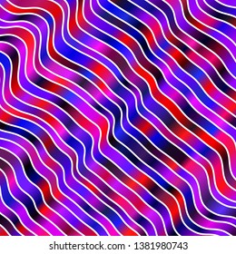 Light Blue, Red vector texture with circular arc. Abstract illustration with gradient bows. Best design for your ad, poster, banner.