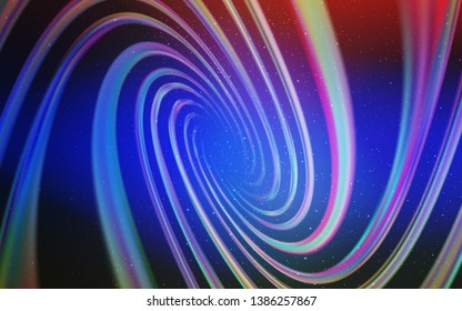 Light Blue, Red vector texture with milky way stars. Modern abstract illustration with Big Dipper stars. Smart design for your business advert.