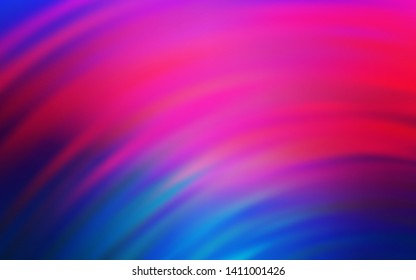 Light Blue, Red vector texture with wry lines. Glitter abstract illustration with wry lines. Abstract design for your web site.