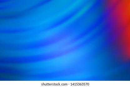 Light Blue, Red vector texture with curved lines. A completely new colorful illustration in simple style. The best colorful design for your business.