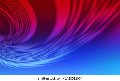 Light Blue, Red vector texture with wry lines. Glitter abstract illustration with wry lines. The best colorful design for your business.