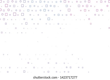 Light Blue, Red vector texture with disks, rectangles. Illustration with set of shining colorful abstract circles, cubes. Pattern for beautiful websites.