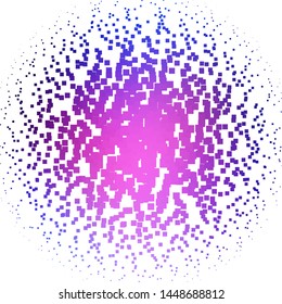 Light Blue, Red vector texture in rectangular style. Colorful illustration with gradient rectangles and squares. Template for cellphones.