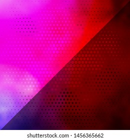 Light Blue, Red vector texture with circles. Abstract illustration with colorful spots in nature style. Design for your commercials.