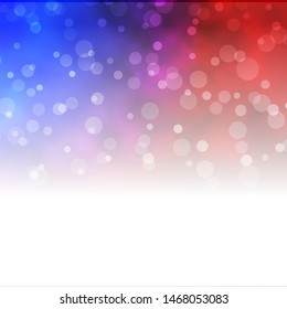 Light Blue, Red vector texture with circles. Modern abstract illustration with colorful circle shapes. New template for your brand book.