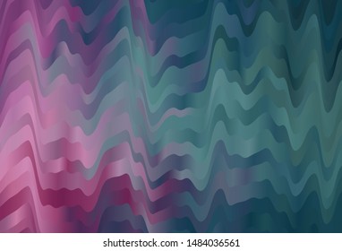 Light Blue, Red vector texture with bent lines. A completely new colorful illustration in simple style. Colorful wave pattern for your design.