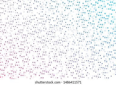 Light Blue, Red vector texture with disks. Illustration with set of shining colorful abstract circles. Design for business adverts.