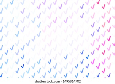 Light Blue, Red vector texture with bent lines. Colorful illustration in abstract style with gradient. A completely new design for your business.