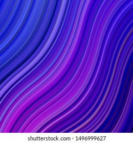 Light Blue, Red vector texture with curves. Colorful illustration, which consists of curves. Template for your UI design.