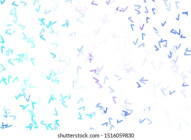 Light Blue, Red vector texture with bent lines. Colorful illustration in simple style with gradient. Abstract design for your web site.