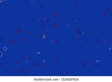Light Blue, Red vector texture with delicious snacks. Beautiful colorful illustration with food in doodle style. Doodle design for your business advert of cafes.