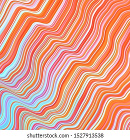 Light Blue, Red vector texture with wry lines. Colorful abstract illustration with gradient curves. Template for your UI design.