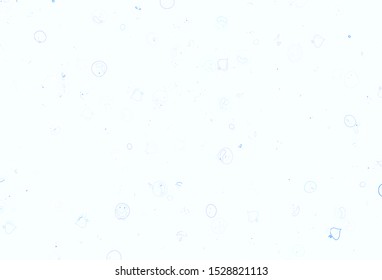 Light Blue, Red vector texture with delicious snacks. Illustration with set of fresh food in doodle style. Template for meal cooking in kitchen.