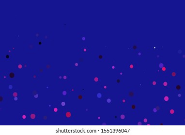 Light Blue, Red vector texture with disks. Abstract illustration with colored bubbles in nature style. Completely new template for your brand book.