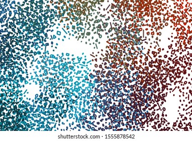 Light Blue, Red vector texture with abstract forms. Colorful chaotic forms with gradient in modern style. Simple design for your web site.