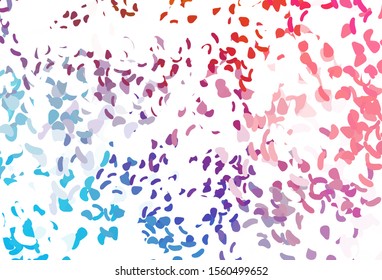 Light Blue, Red vector texture with random forms. Simple colorful illustration with abstract gradient shapes. Simple design for your web site.